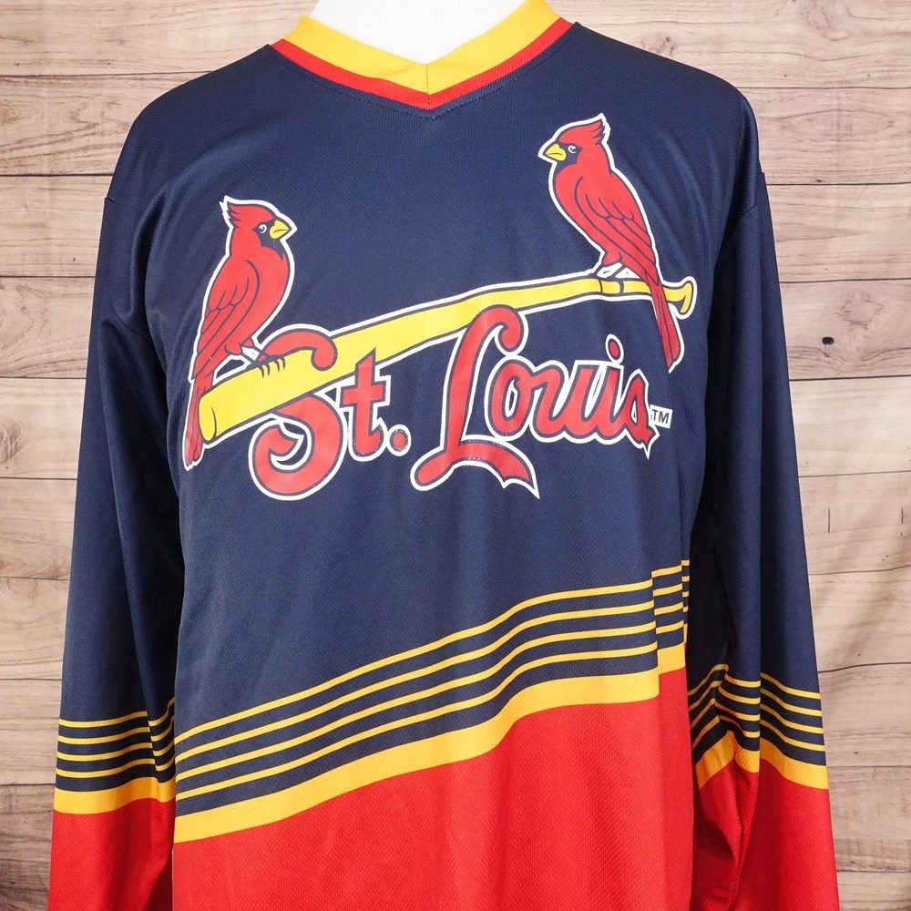 St Louis Cardinals Jersey XL Bally Sports Midwest Hockey Jersey SGA Giveaway -01